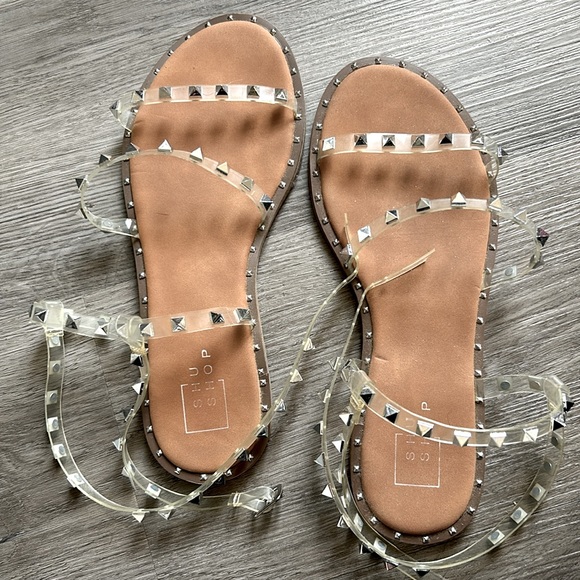 ShuShop Shoes - Shu shop wrap studded sandal.
